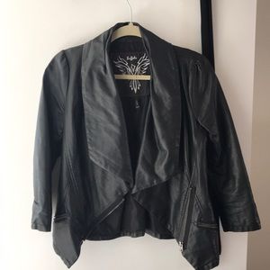 Asymmetrical Buffalo Jacket